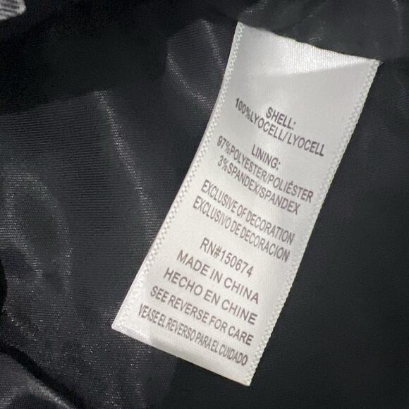 Billy T Lined Gray Jacket Black Stars Embroidered Collar Sz XS NWT Military Y2K - Picture 12 of 13